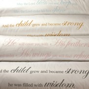 Baby bedding with scripture 2